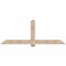 Ekena Millwork Eugene Smooth Timber Gable Bracket, Douglas Fir, 84"W x 31"H x 5 1/2"D x 5 1/2"F, 9/12 Pitch GBW084X31X0606EUG00SDF - alternate 1